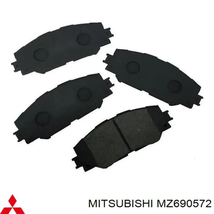 Pastillas freno delanteras Mitsubishi MZ690572 precio, desde 26,18 EUR