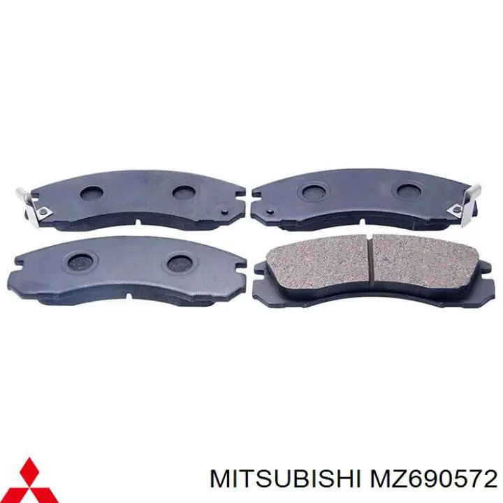 MZ690572 Mitsubishi pastillas de freno delanteras
