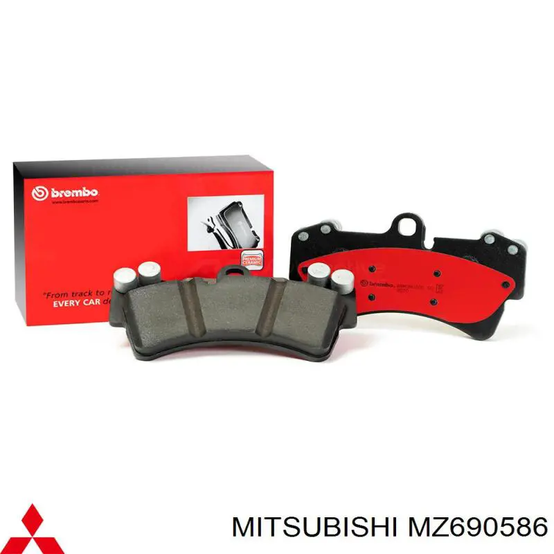Comprar MZ690586 Mitsubishi Pastillas de freno traseras