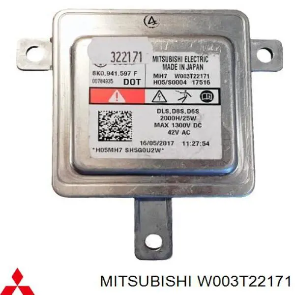 w003t22171 Mitsubishi modulo de control de iluminacion adaptable (ecu)