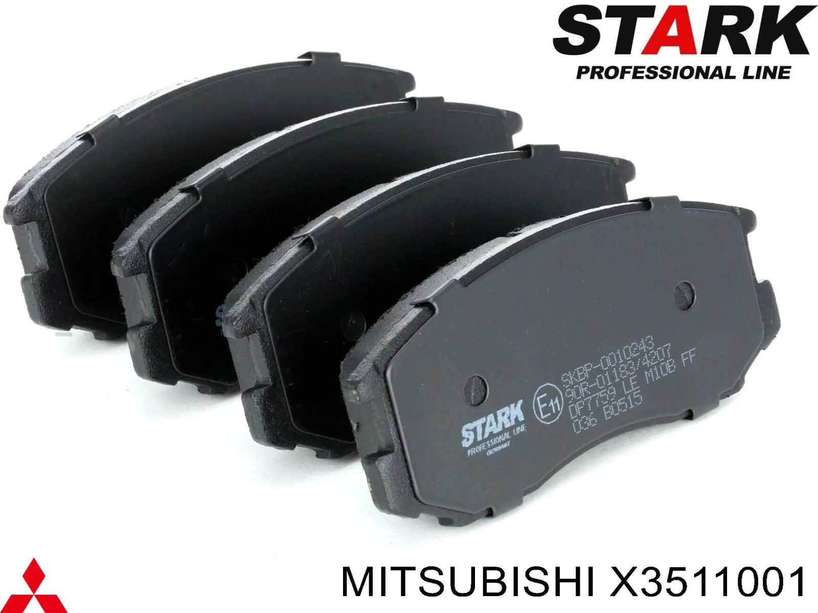 Comprar X3511001 Mitsubishi Pastillas delanteras de freno