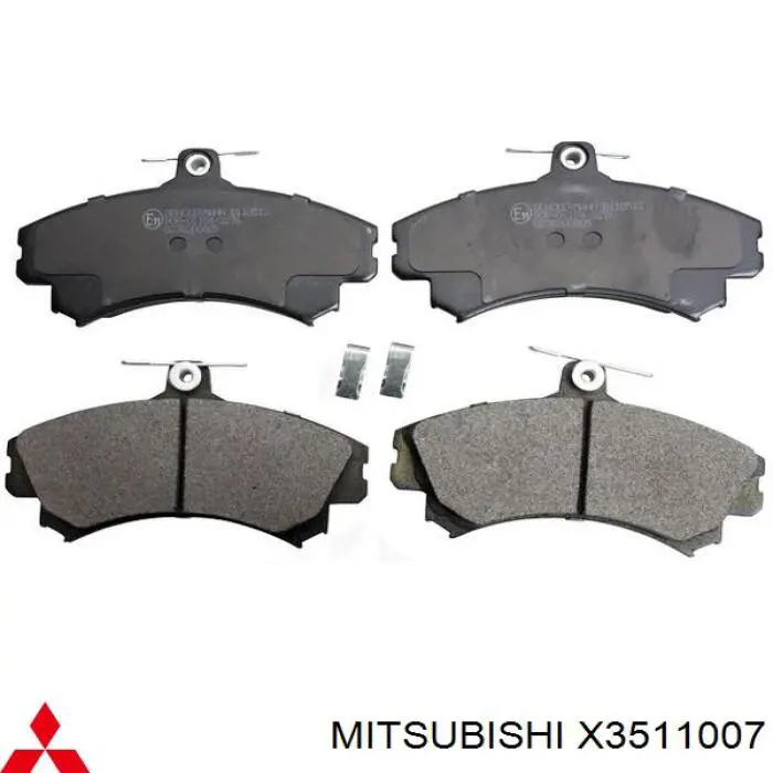 X3511007 Mitsubishi pastillas de freno delanteras