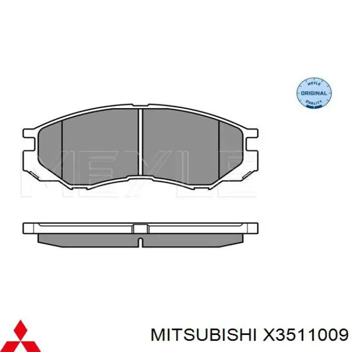 X3511009 Mitsubishi pastillas de freno delanteras