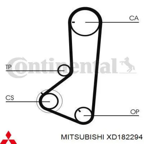 XD182294 Mitsubishi correa distribucion