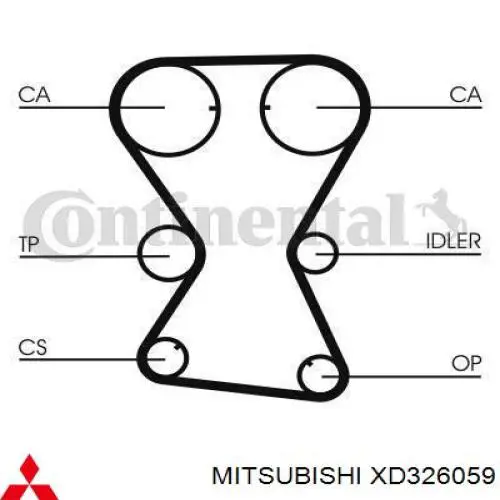 XD326059 Mitsubishi correa distribucion