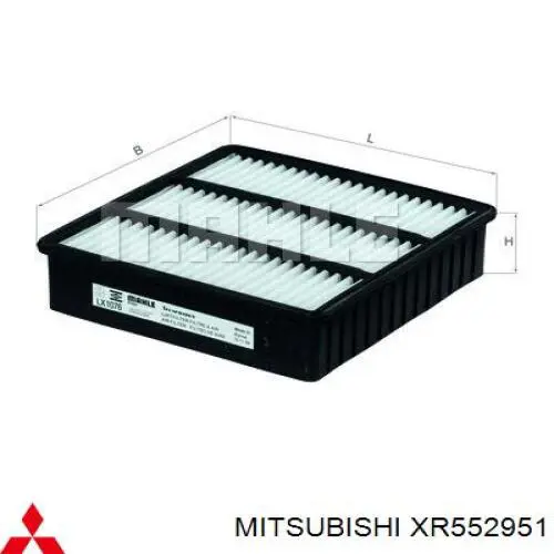 XR552951 Mitsubishi filtro de aire