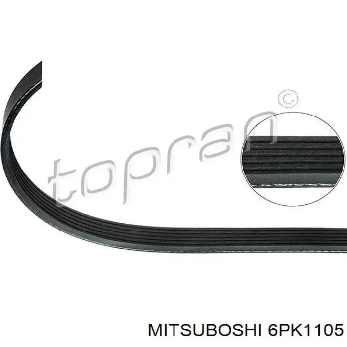 6PK1105 Mitsuboshi correa trapezoidal