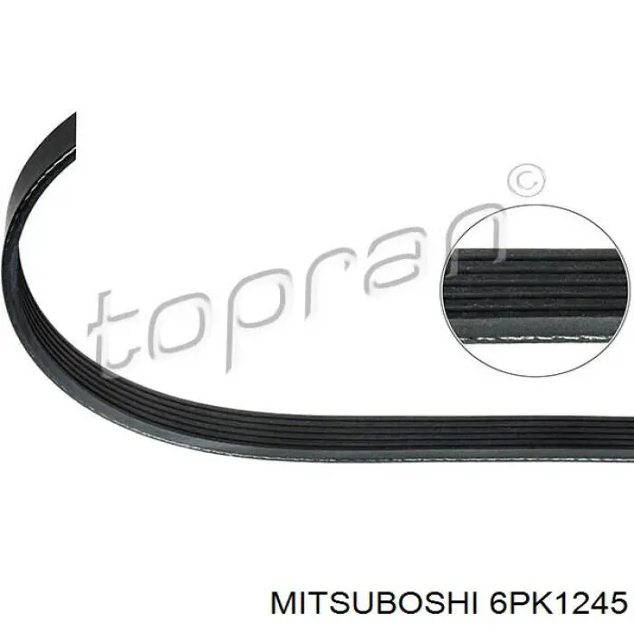 6PK1245 Mitsuboshi correa trapezoidal