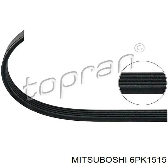 6PK1515 Mitsuboshi correa trapezoidal