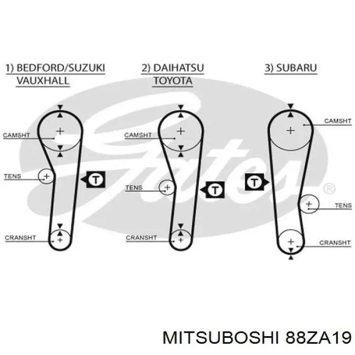 Comprar 88ZA19 Mitsuboshi Correa distribución
