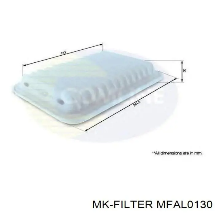 MFAL0130 MK Filter filtro de aire