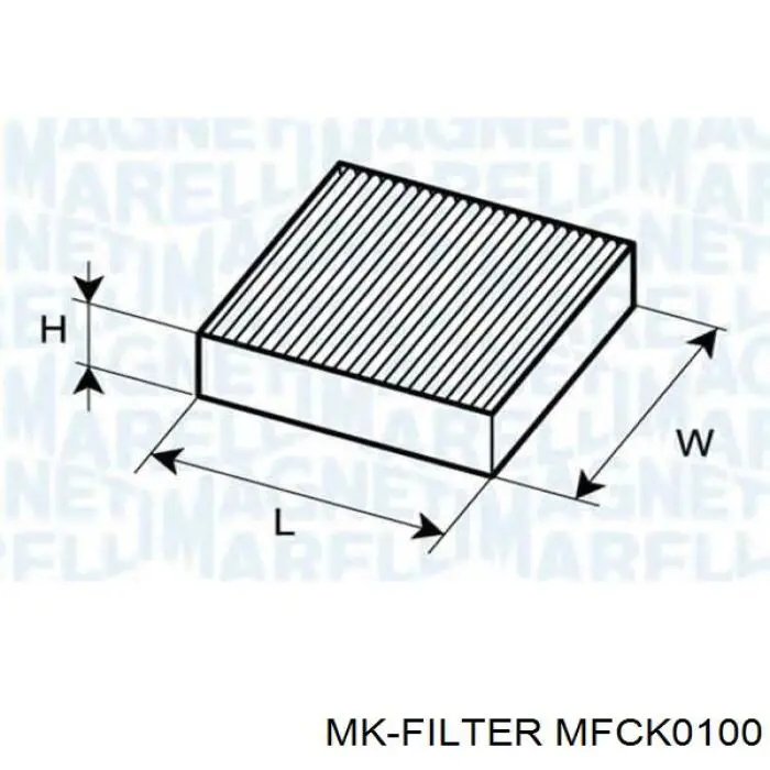 MFCK0100 MK Filter filtro de habitáculo