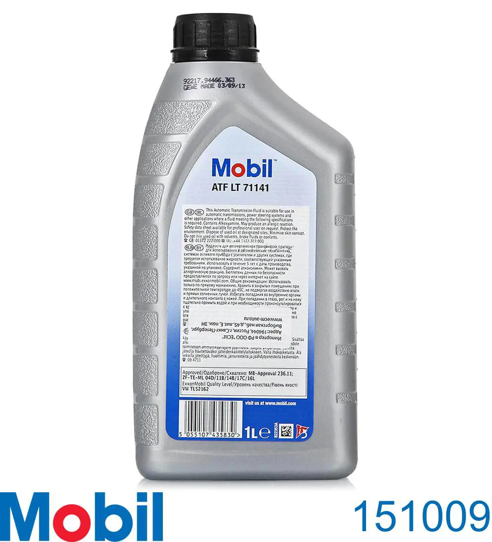 Comprar 151009 Mobil Aceite caja de cambios