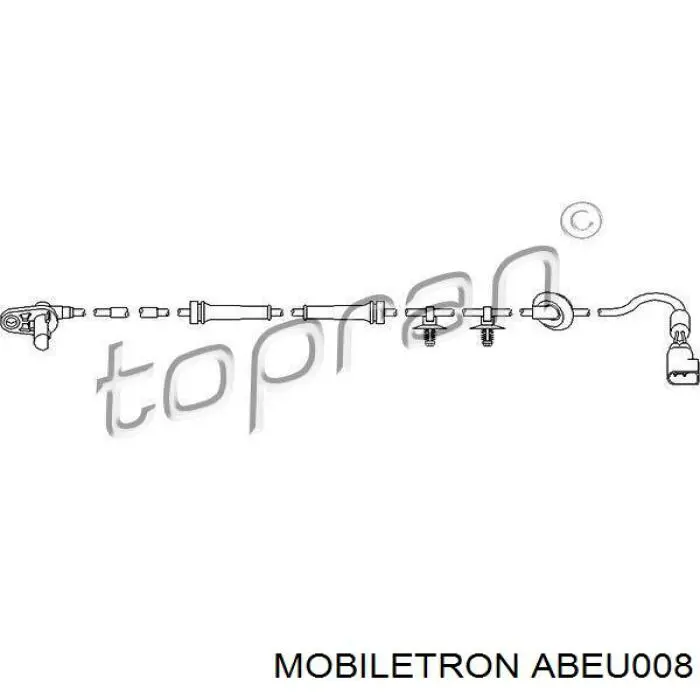 ABEU008 Mobiletron sensor abs delantero