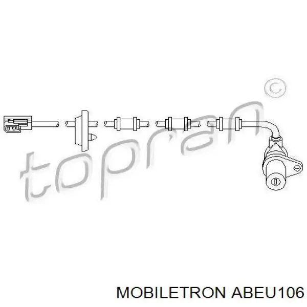 ABEU106 Mobiletron sensor abs trasero derecho