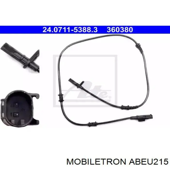 AB-EU215 Mobiletron sensor abs delantero derecho