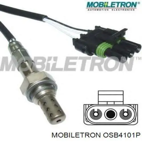 OSB4101P Mobiletron sonda lambda, sensor de oxígeno antes del catalizador izquierdo