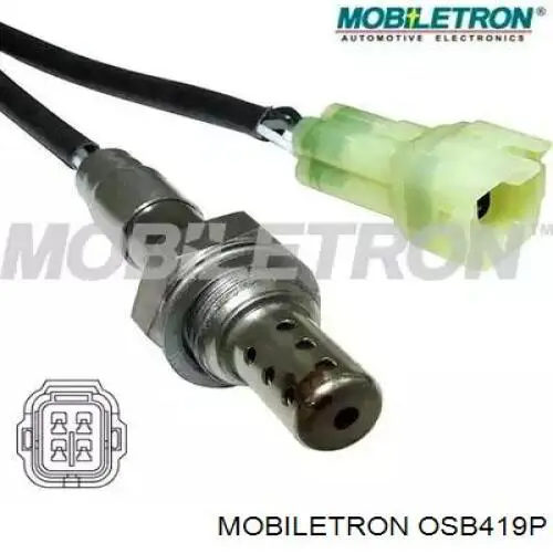 OSB419P Mobiletron sonda lambda sensor de oxigeno post catalizador