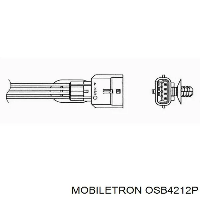 OS-B4212P Mobiletron sonda lambda sensor de oxigeno post catalizador