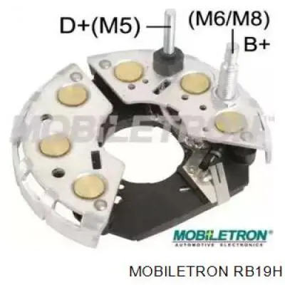 RB19H Mobiletron puente de diodos, alternador