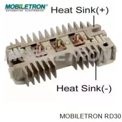 RD30 Mobiletron alternador diodo puente rectificador