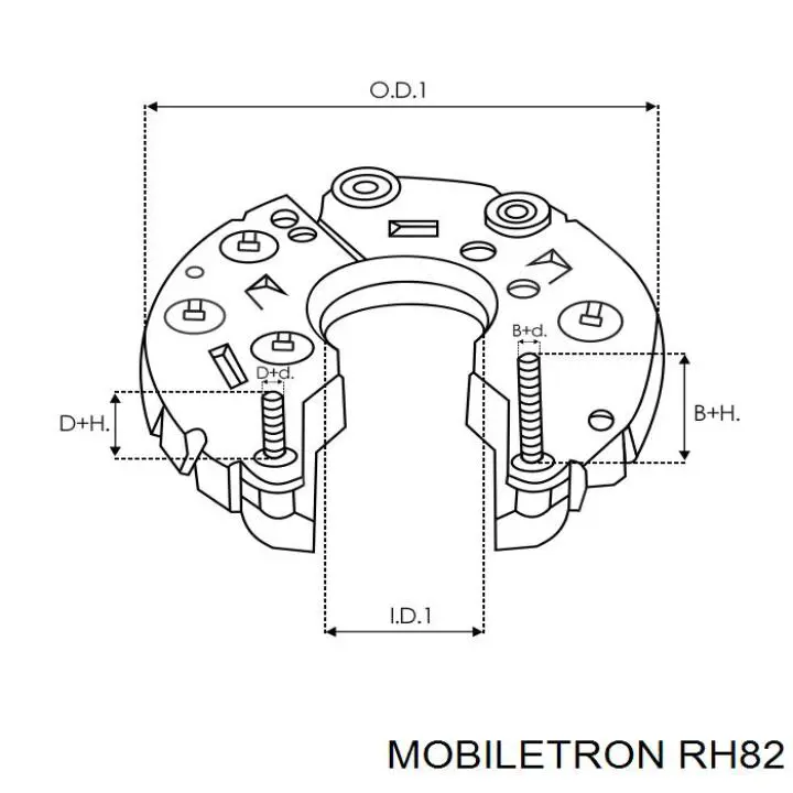 Alternador Diodo Puente Rectificador Isuzu Rodeo 