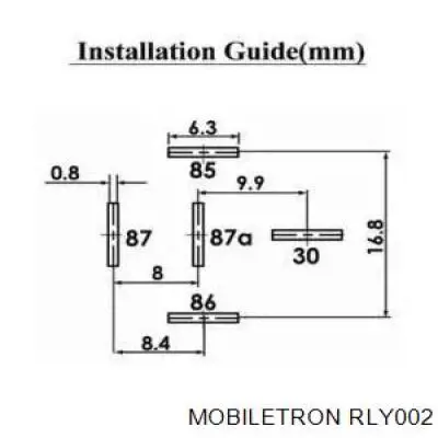 RLY-002 Mobiletron relé eléctrico multifuncional