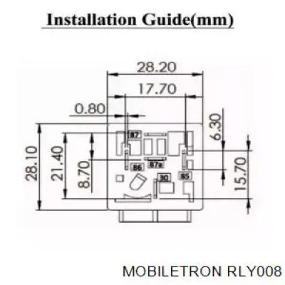 RLY-008 Mobiletron relé eléctrico multifuncional