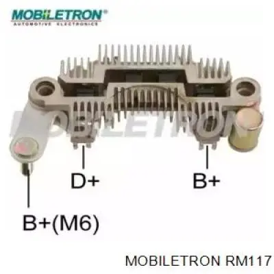 RM117 Mobiletron puente de diodos, alternador