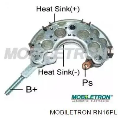 RN16PL Mobiletron alternador diodo puente rectificador