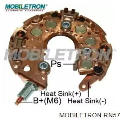 RN57 Mobiletron puente de diodos, alternador
