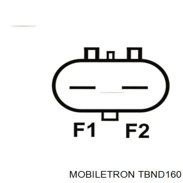 TBND160 Mobiletron regulador de rele del generador (rele de carga)