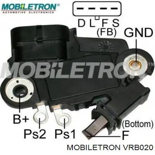 VRB020 Mobiletron regulador del alternador
