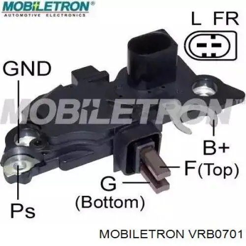 VR-B0701 Mobiletron regulador de rele del generador (rele de carga)