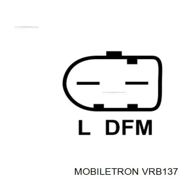 VRB137 Mobiletron regulador del alternador