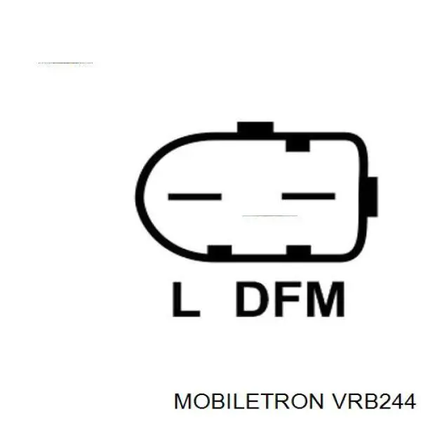 VR-B244 Mobiletron regulador de rele del generador (rele de carga)