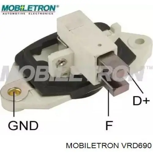 VR-D690 Mobiletron regulador de rele del generador (rele de carga)