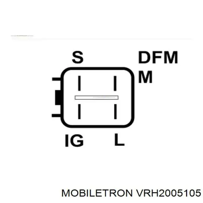 VRH2005105 Mobiletron Regulador alternador