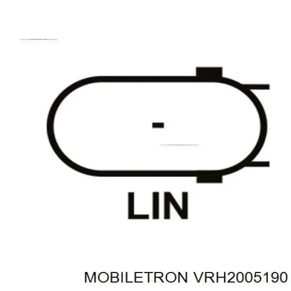 VR-H2005-190 Mobiletron regulador de rele del generador (rele de carga)