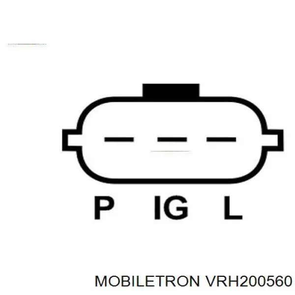 VRH200560 Mobiletron regulador de rele del generador (rele de carga)