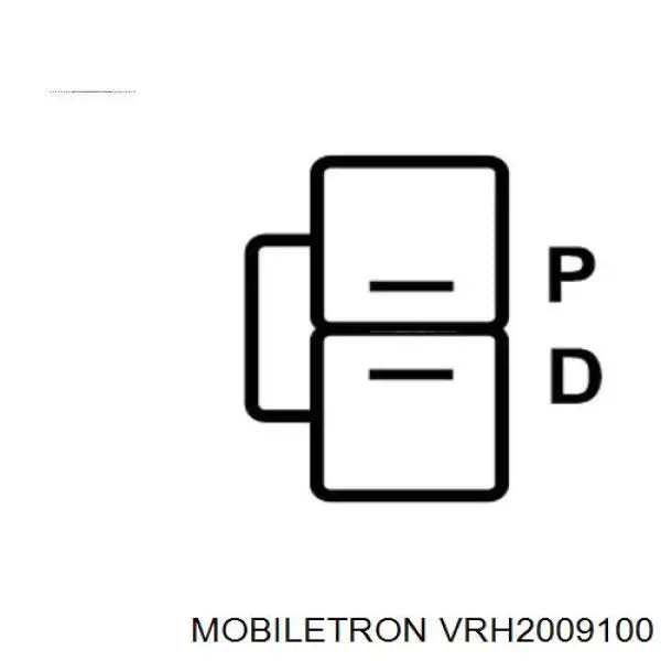 VRH2009100 Mobiletron regulador de rele del generador (rele de carga)