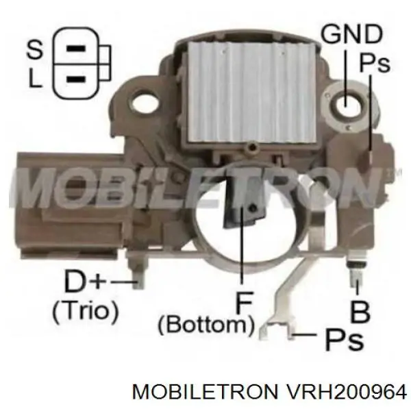 VRH200964 Mobiletron regulador de rele del generador (rele de carga)