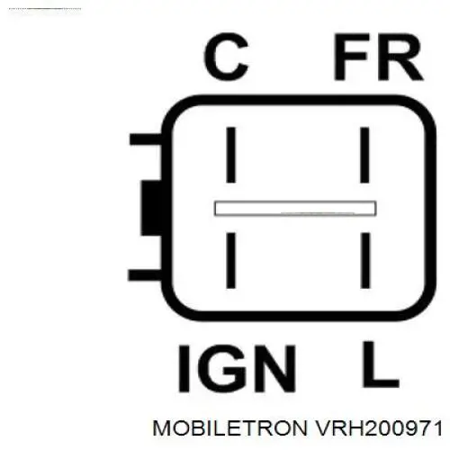 VRH200971 Mobiletron regulador de rele del generador (rele de carga)