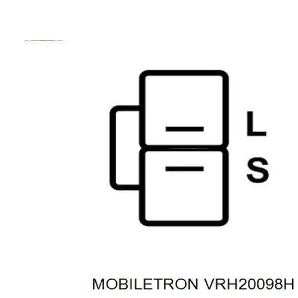 VRH20098H Mobiletron regulador del alternador