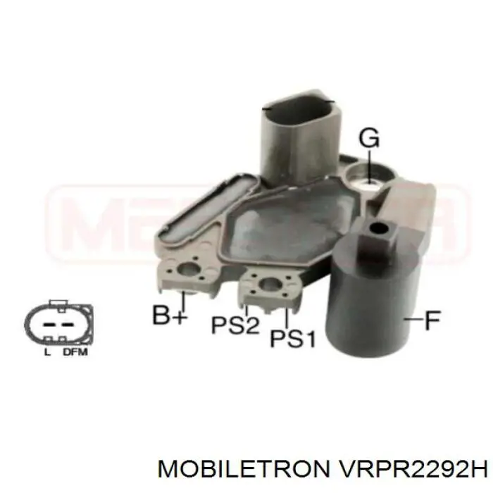 VRPR2292H Mobiletron regulador del alternador