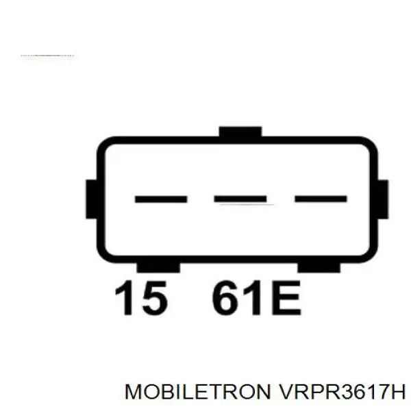 Comprar VRPR3617H Mobiletron Regulador del alternador