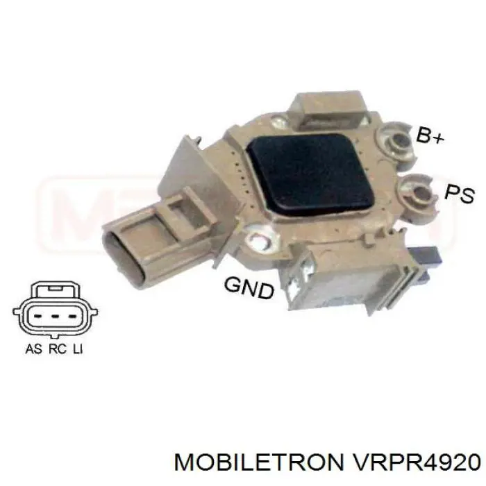 VRPR4920 Mobiletron regulador de rele del generador (rele de carga)