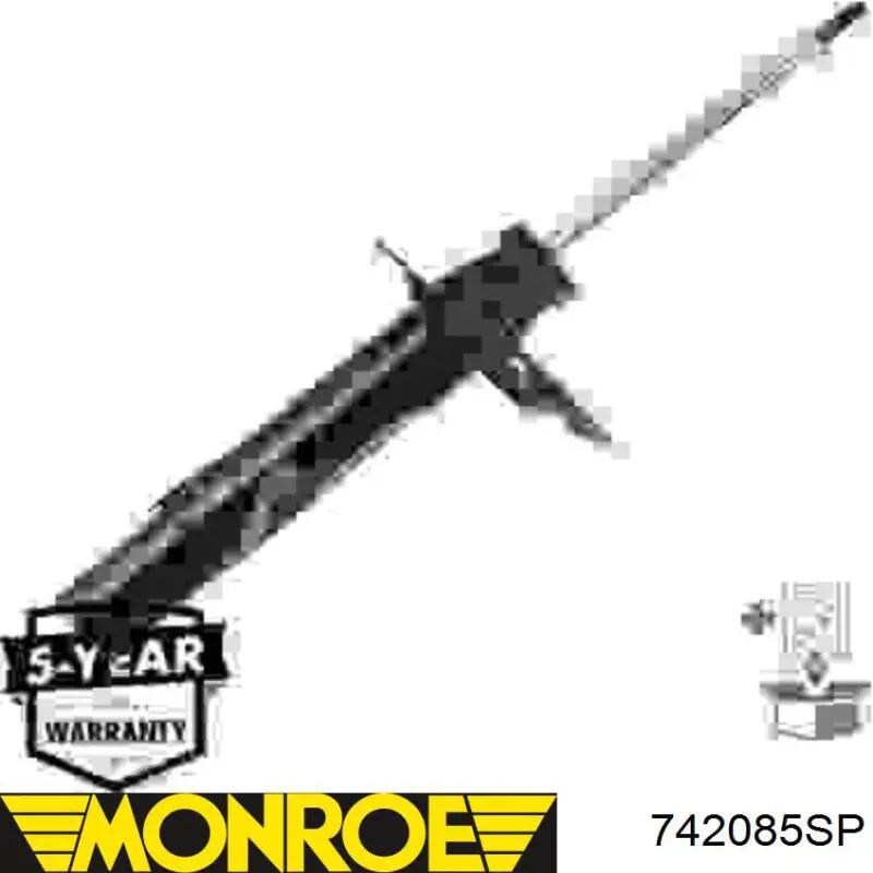 Amortiguador eje delantero izquierda GH GH352507V