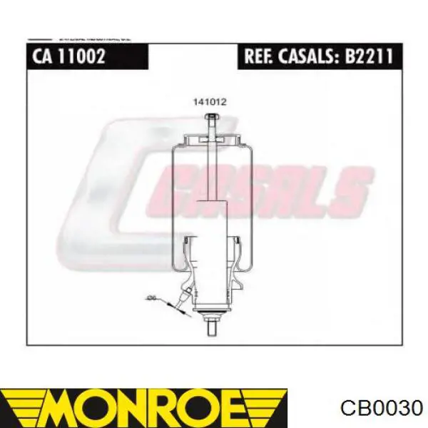 122404 Diesel Technic bolsa de aire de cabina