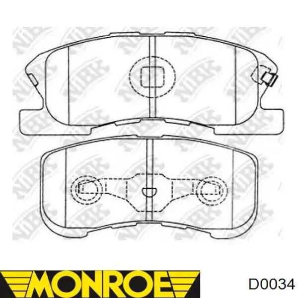 amortiguador frontal derecho Monroe D0034